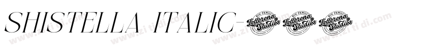 Shistella Italic字体转换 Shistella Italic字体转换